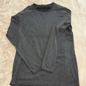 Men’s Lululemon Active wear grey long sleeve size M